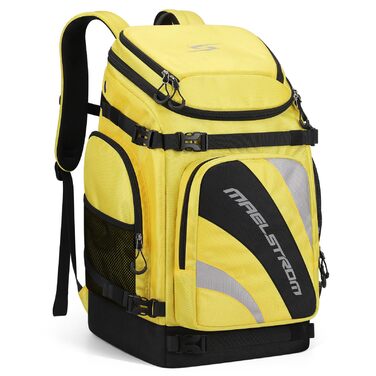 Чохол для лижних черевиків Maelstrom 55 л, великий рюкзак для подорожей, водонепроникний для сноуборду, лижного спорядження, колір: лимонний