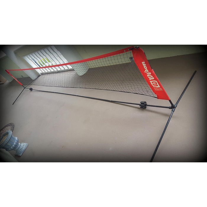 Тенісна сітка Wilson EZ 5,5 м для корту, міцна, легка установка