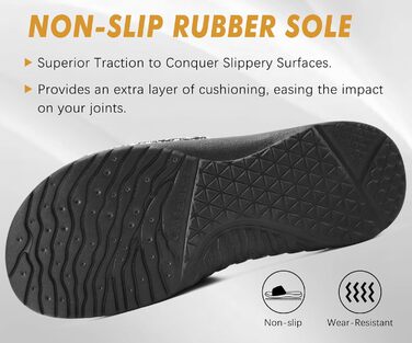 Чоловічі шльопанці ONCAI для душу та басейну з липучкою, відкриті пальці, спортивні, літні, для дому, м'яка гумова підошва, розмір 40-49 (46 EU, чорний/білий)