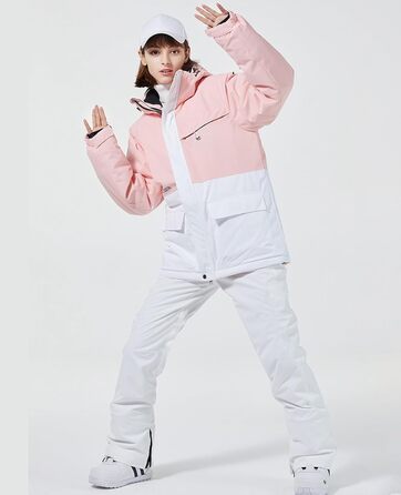 Жіночий комплект гірськолижний: куртка та штани HOTIAN, водонепроникний, вітрозахисний, теплий, для сноуборду та гірськолижного спорту