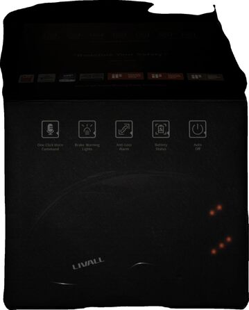 Смарт-велошолом LIVALL BH62 Neo з Bluetooth, вбудованими динаміками та мікрофоном, сигналами повороту, датчиком падіння, для дорослих, чорний-червоний, універсальний розмір (55-61 см)