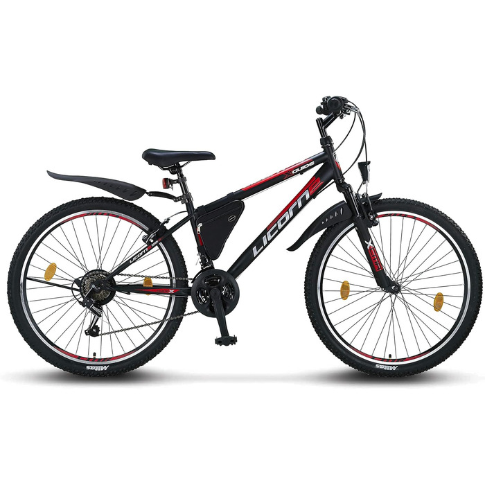 Гірський велосипед Licorne Bike Premium 26 дюймів, 21 швидкість, для дівчат, хлопців, чоловіків і жінок