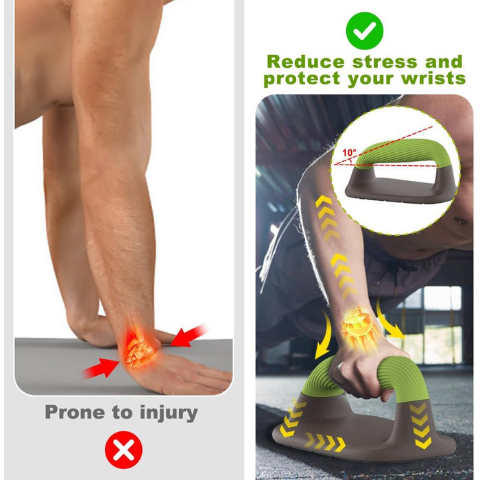 Обладнання для калістеніки: турніки для віджимань, паралелі, турніки для стійки на руках, міцні бруси для віджимань, дошка для віджимань, тренування на підлозі, стійка на руках, силові тренування, вантажопідйомність 226 кг, темно-зелений колір – перфорова