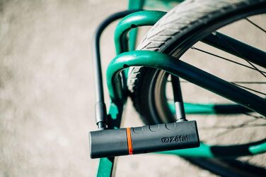 Замок для велосипеда Zefal K-Traz U17: міцний сталевий бугель, кабель 120 см, для велосипеда, електровелосипеда, MTB, скутера, мотоцикла