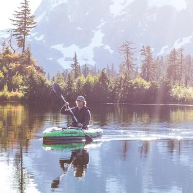 Каяк Intex Challenger для 1 особи з алюмінієвими веслами