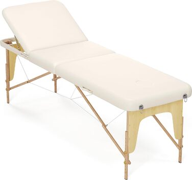 Складний масажний стіл Beltom 3 зони, 185x60 см, 12,8 кг, синій, мобільний, косметологічна кушетка