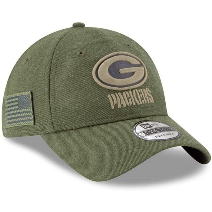 Кепка New Era 9Twenty Salute to Service Green Bay Packers (Зелена)