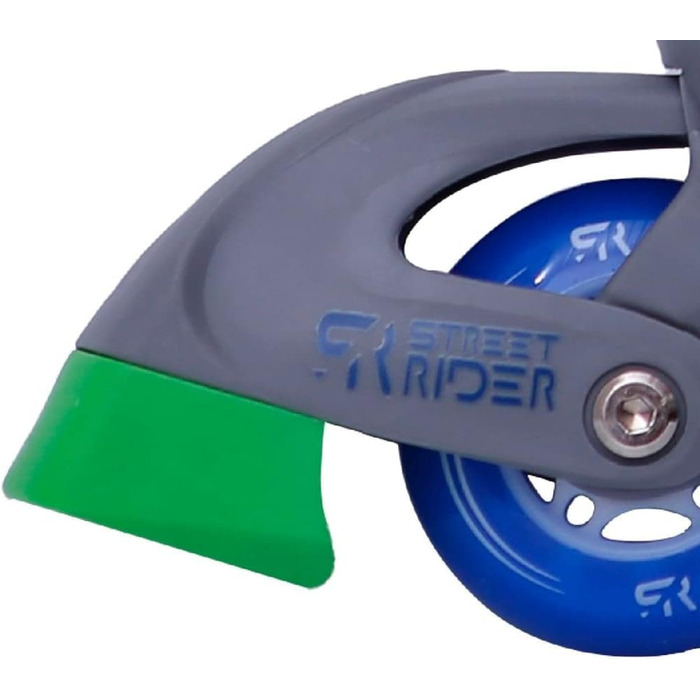 Дитячі ролики Street Rider Inlineskates, регульовані 31-34, зелено-блакитні, Alurahmen, ABEC 7