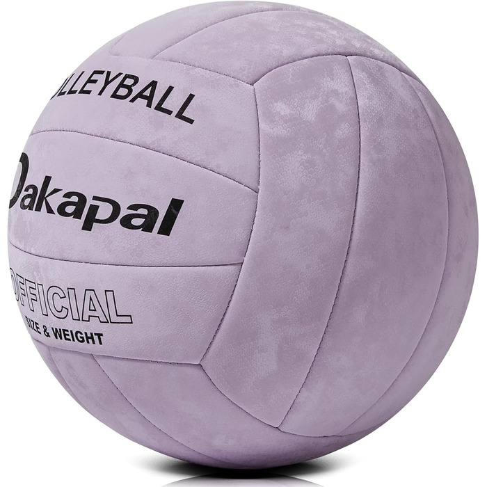 Волейбольний м'яч Dakapal 5, для залу та пляжу, м'який, для початківців, підлітків та дорослих (фіолетовий). Без насоса.