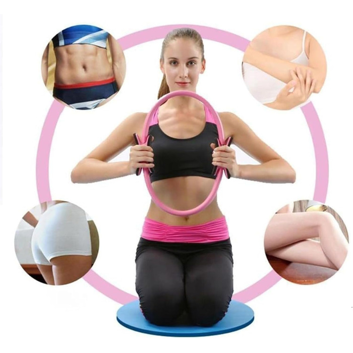 Набір для пілатесу Better Me: кільце та м'яч для дому, рожевий. Для ніг, рук та стегон, допомогає у схудненні.