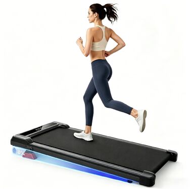 Бігова доріжка Walking Pad для дому з нахилом - електричний компактний тренажер Walkpad під стіл, чорний