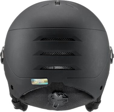 Гірськолижний шолом uvex Wanted Visor з візором, матовий синьо-чорний, 54-58 см