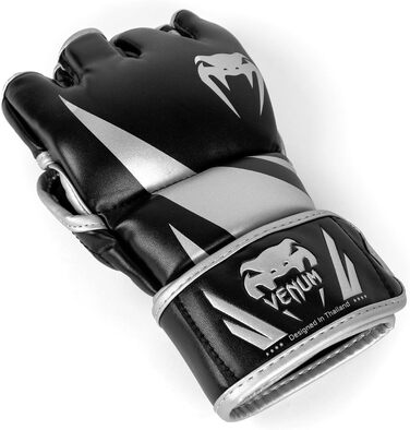 Рукавички для ММА Venum Challenger, шкіряні, чорні