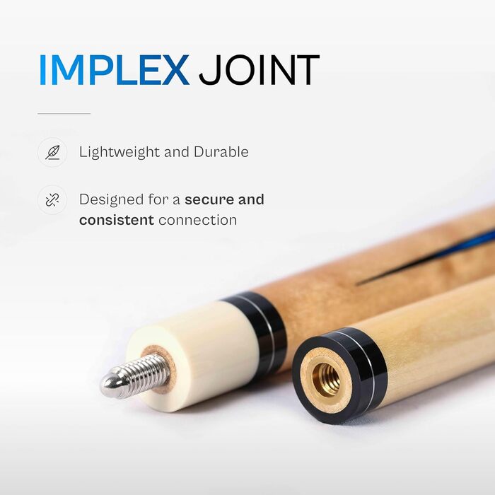 Більярдний кий Pearson Cues League Series 2-х частинний, синій, 20 oz з обмоткою Cool PZ