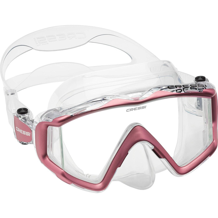 Маска для снорклінгу Cressi Liberty Triside SPE, Clear/Rose Gem, універсальний розмір