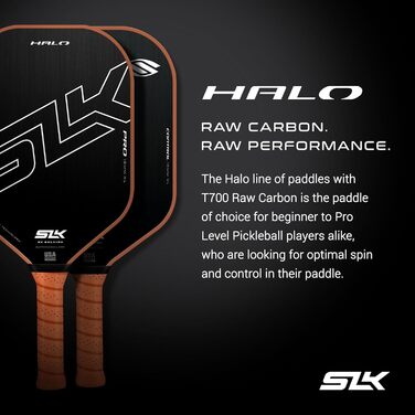 Падл для піклболу Selkirk SLK Halo з карбону, Rev-Core Power, для максимального спіну