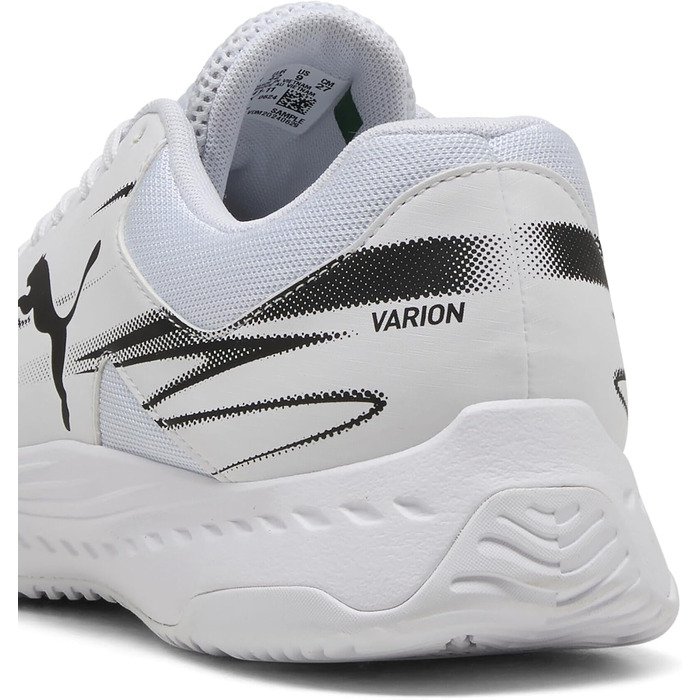 Кросівки для залу PUMA Unisex Varion II Indoor Court Shoe, біло-чорні