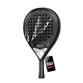 Ракетка для падел Zone One Carbon: 100% Карбон, м'який Eva-керн, 365 г, крапля, шорсткий захват - Унісекс, біла