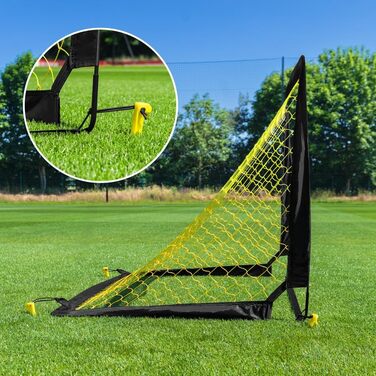 FORZA Pop-Up Ворота для футболу | Розкладні футбольні ворота для дітей та дорослих | Портативні ворота для футболу в сад та парк | Набір 1 або 2 шт. | 4 розміри | Швидкий монтаж без інструментів 0,9м x 0,6м (одна штука)