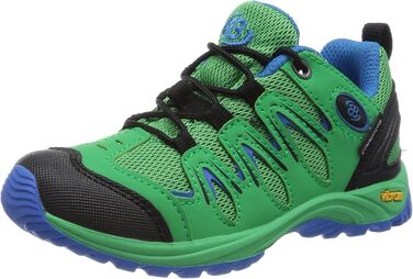 Дитячі трекінгові кросівки Brütting Expedition для хлопчиків та дівчаток (27 EU, зелено-синьо-чорні)