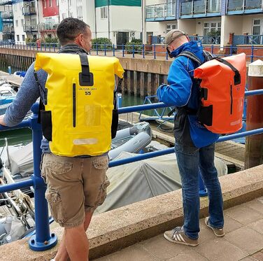 Водонепроникний рюкзак Dry Bag преміум-класу 35/55L, мішок для телефону, ідеальний для водних видів спорту та відпочинку (жовтий, 55 літрів)