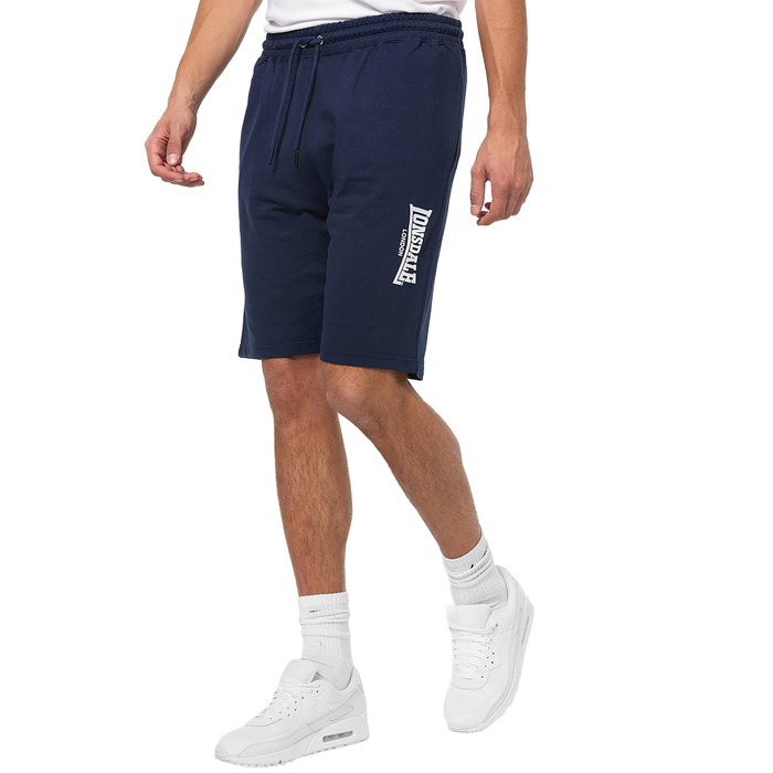 Чоловічі спортивні шорти Lonsdale Norale Passfor Fringford, темно-сині з білим, розмір XL