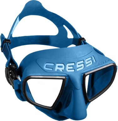 Маска для фрідайвінгу Cressi Atom UNI Blue Metal/Black - професійна маска для підводного полювання