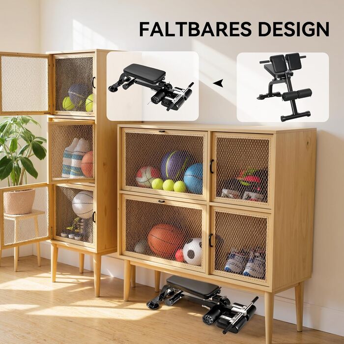 Спортивна лава SPORTNOW для тренувань вдома: складана, багатофункціональна, регульована, до 150 кг