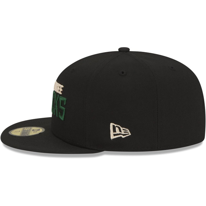 Кепка New Era 59Fifty з логотипом NBA Champions Milwaukee Bucks (1956-1957) - чорна