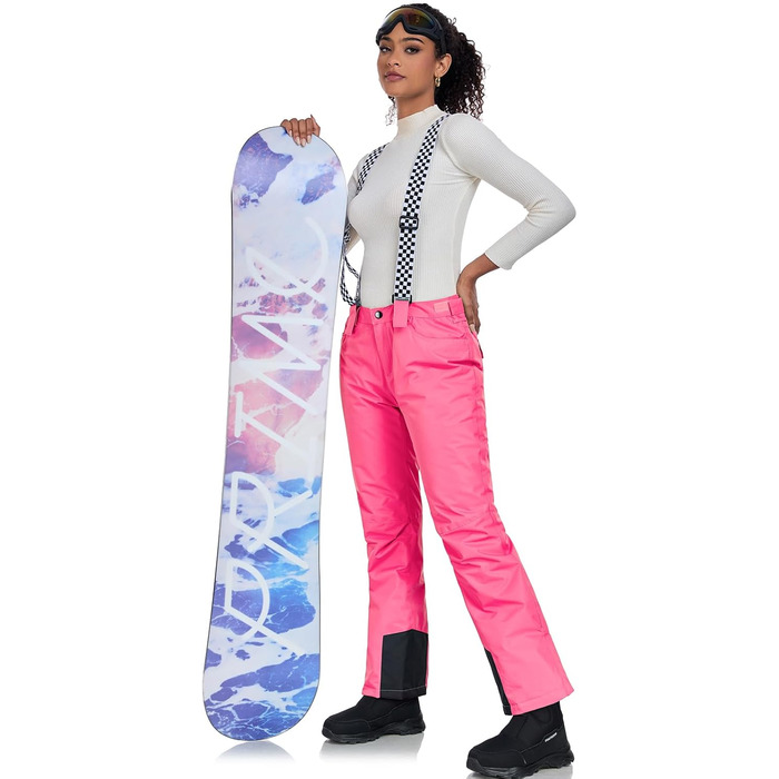 Комплект зимового одягу HOTIAN Daen: водонепроникний, вітронепроникний, для катання на лижах та сноуборді, походів та альпінізму (M, 2 кольори + рожевий)