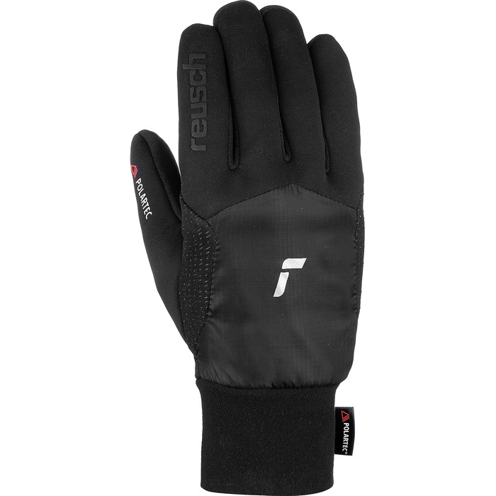 Універсальні спортивні рукавички Reusch Garhwal Hybrid Touch-TEC для чоловіків і жінок, сенсорні, для смартфона і планшета, чорні/сріблясті, розмір 9, для активного відпочинку