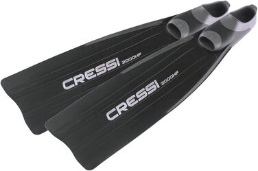 Ласти Cressi Gara 2000 HF чорні 42/43 для апное та фрідайвінгу, високопродуктивні