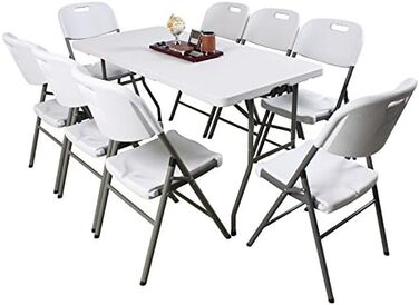 Зручний складаний стіл для кемпінгу, саду та буфету Sogesfurniture HP-152CZ-BH 152x71x74 см