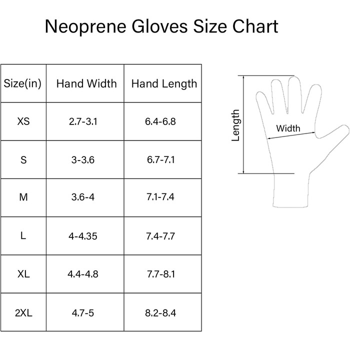WEAXIO Неопренові рукавички для плавання, 3 мм, чоловічі/жіночі, терморукавички, зимові рукавички, рукавички для дайвінгу (M, 5 мм, Чорний)
