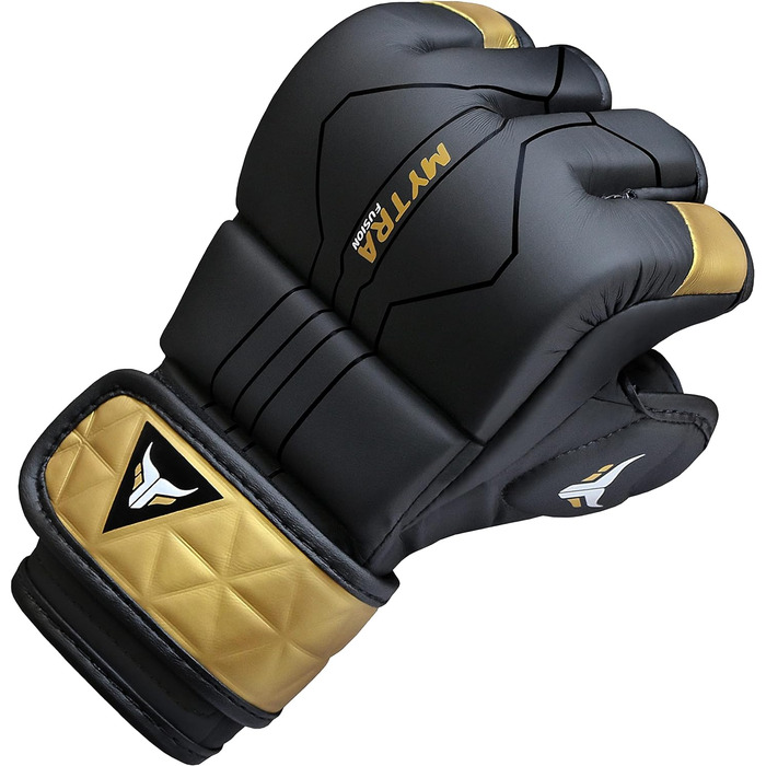Mytra Fusion рукавички MMA з відкритою вентильованою долонею, для спарингу, кікбоксингу, греплінгу, тренувань, кліткових боїв, змішаних єдиноборств, розмір M, чорний/бордовий