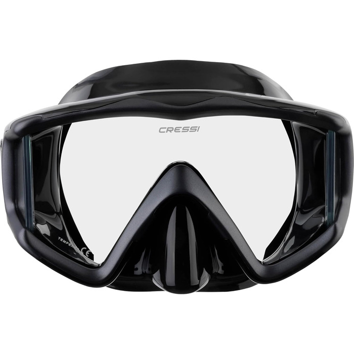 Набір для снорклінгу та дайвінгу Cressi Liberty Triside & Epsilon Dry, універсальний, чорний/графітовий