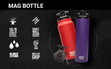 Термос Wyld Gear Mag Bottle 709 мл рожевий, магнітна кришка, BPA-free