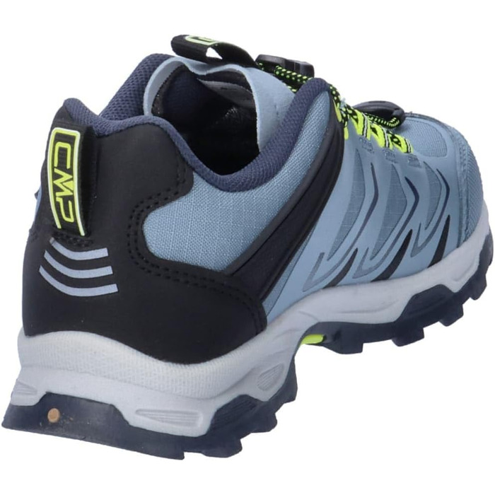 Дитячі черевики CMP Byne Low WP для активного відпочинку, водонепроникні, кольори: антрацит, кислотний зелений, розмір 35 EU