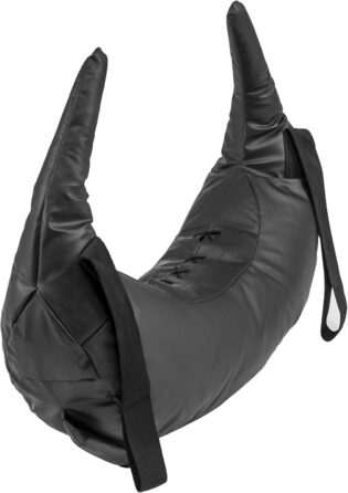 Болгарський мішок GORILLA SPORTS з екошкіри, 5-22,5 кг, 5 ручок, чорний — для кросфіту, фітнесу та силових тренувань