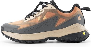 Черевики для трекінгу FitVille з широкою колодкою для чоловіків, Slip-On, Outdoor, з захистом стопи, дихаючі, для трейлу, з гнучкою застібкою, розмір 40-50, 44 EU, широка колодка, сірий колір