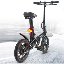 Складаний електровелосипед 14 дюймів з акумулятором 36V 6Ah, портативний E-Bike з дальністю до 25 км для чоловіків і жінок, для міських поїздок