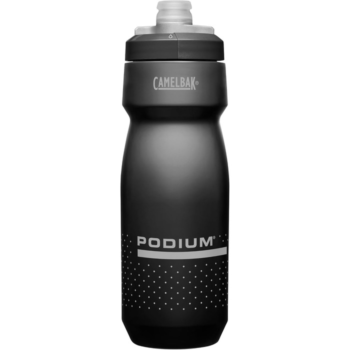 Фляга для велосипеда Camelbak Podium 710 мл, чорна – самозакривний ковпачок, не протікає, BPA/BPS/BPF-free, легко миється
