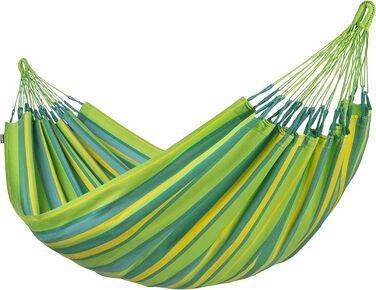 Гамак La Siesta Brisa Класичний одинарний, ручної роботи (Колумбія), 140 см, зелений Лайм - для дому та відпочинку