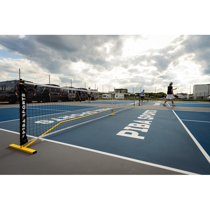 М'яка сітка для піклболу преміум-якості – офіційний розмір для турнірів, легка в збірці, міцна та портативна – ідеальна для професіоналів та любителів, чорна