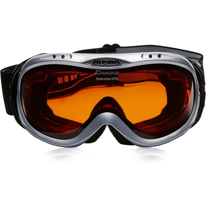 Гірськолижні окуляри Alpina Opticvision D для дорослих, універсальний розмір (сріблястий)