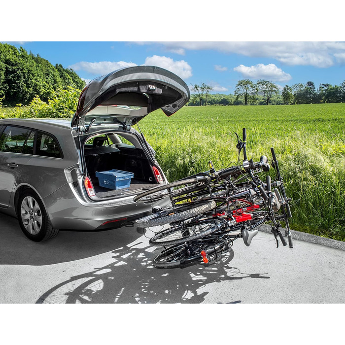 Велотримач EUFAB 11556 для причепної кульки: Amber 4, на 4 велосипеда