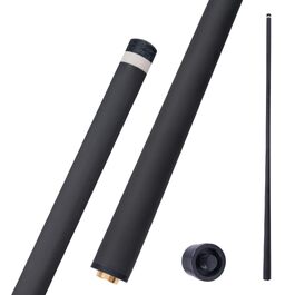 Карбоновий шафт для більярдного кия KONLLEN Low Deflection з Pro-Taper, 11.5/12.5 мм, з'єднання Uni-Loc, 74 см, чорний