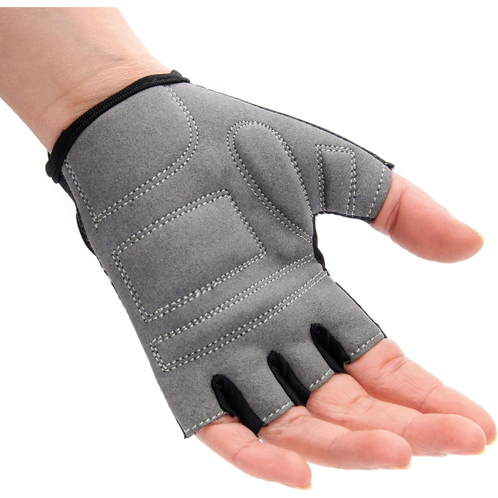 Велосипедні рукавички Meteor для дітей унісекс - Gel BMX рукавички Jr, розмір S, ширина долоні 6.5-7см, RACING