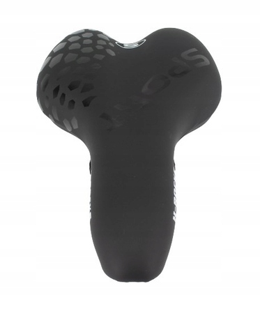 Зручне велосипедне сідло H-ROCKS 37601 для гірських велосипедів (MTB), спортивне, чорне