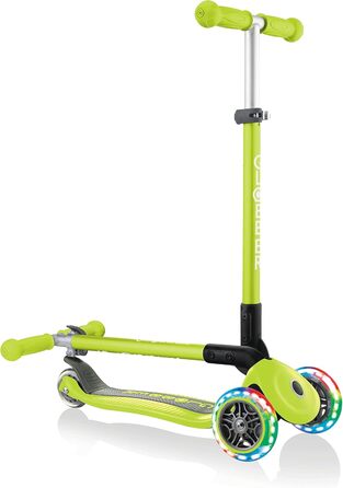 Дитячий самокат GLOBBER Primo Foldable Lights, 3-колісний, регульована висота, LED колеса, колеса 120/80 мм, підшипники ABEC 5